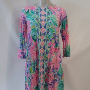 NWT Womens Lilly Pulitzer Multicolor (100) It Was All a Dream Ophelia Dress M